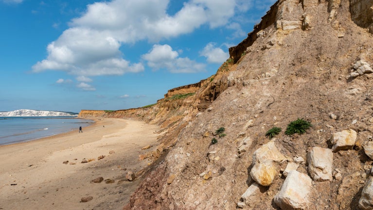 A cliff at Compton Bay on the Isle of Wight